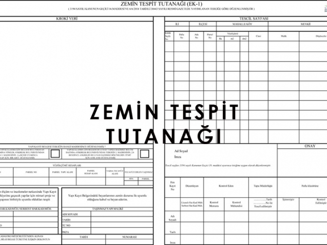 Zemin Tespit Tutanağı Nedir?
